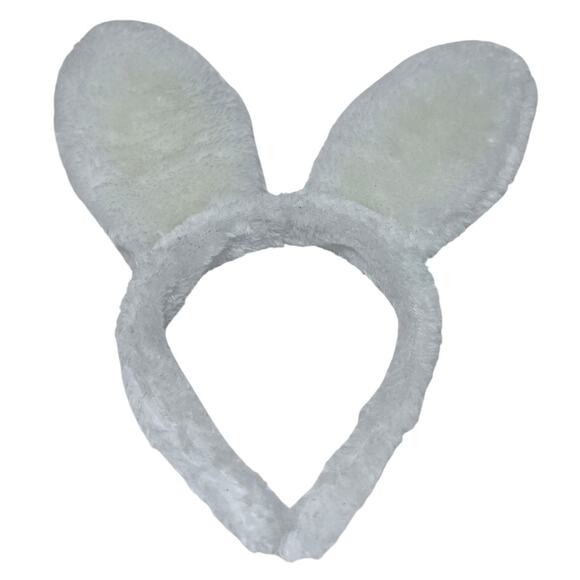 Yellow Gingham Easter Bunny Ears Headband Costume Accessory Adult & Child Size - Picture 2 of 3